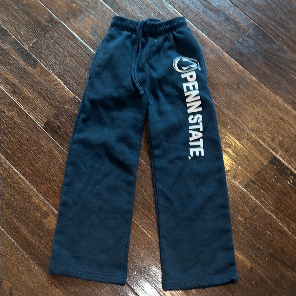 Penn State Kids wide leg Navy Sweatpants XS 7/8 EUC